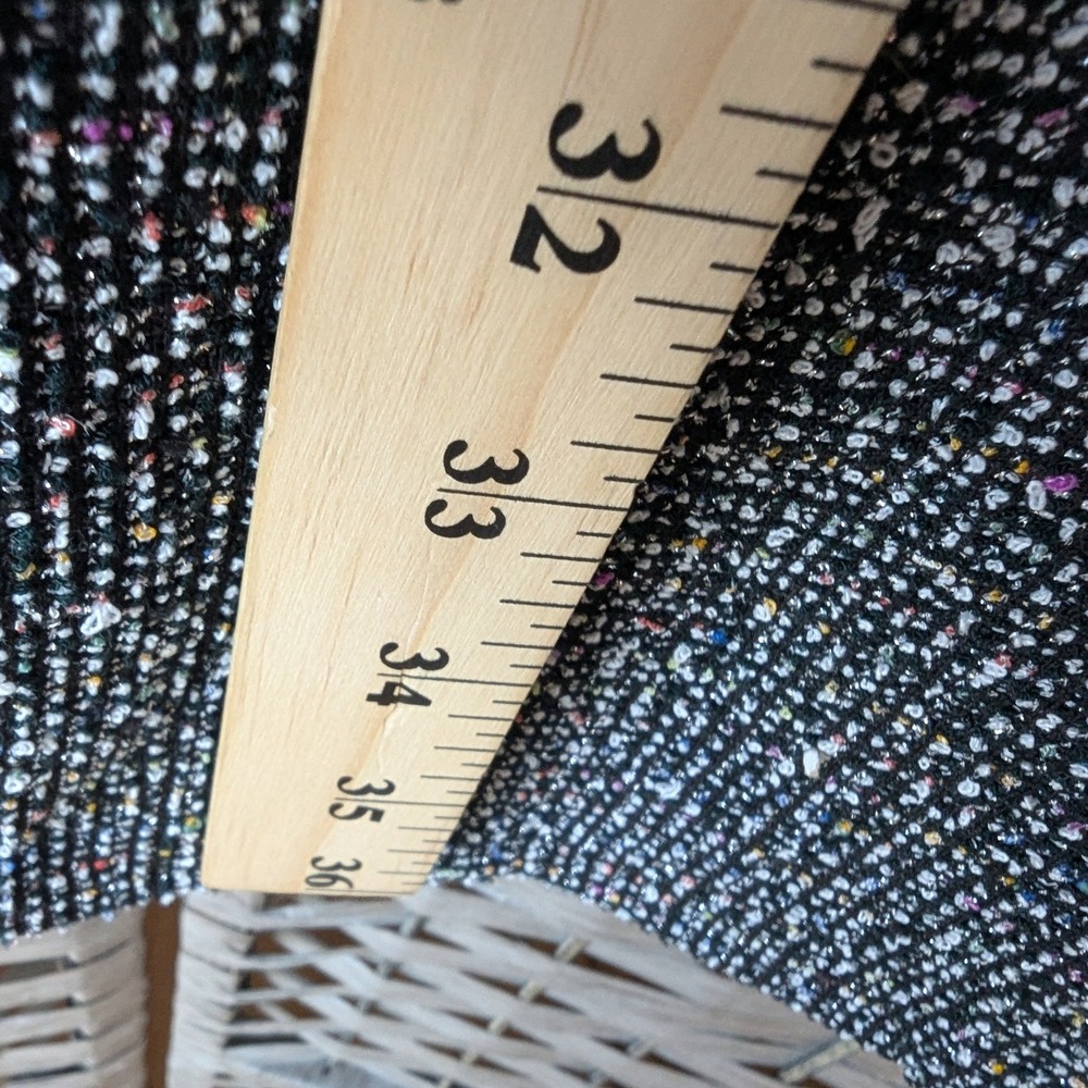 Grace Karin Tweed Sheath Dress Black White Multicolor Cap Sleeve Sz M Bodycon - Picture 6 of 10